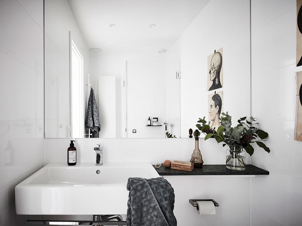 Inspiración de estilo nórdico baño
