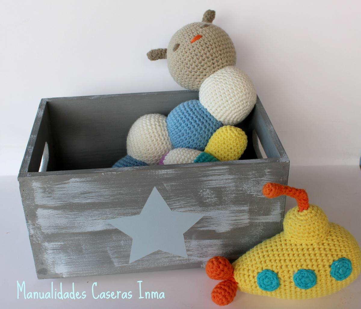 Manualidades Caseras Inma Caja de madera con estrella Chalk Paint