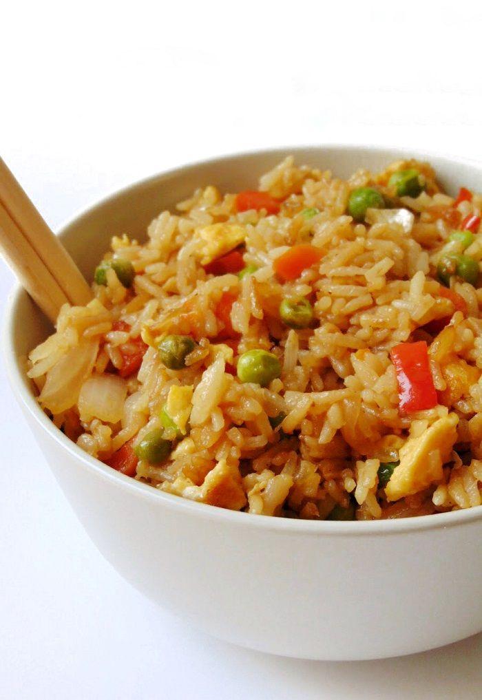 arroz chino con verduras y huevo | arroz chino con verduras receta