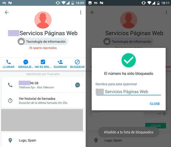 identificar llamada oculta descubrir quien te llama desde numero de telefono oculto privado o desconocido gestionar y bloquear spam en sms y llamadas