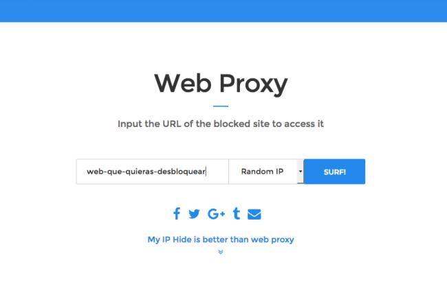 Web-Proxy, un servidor proxy web gratuito para evitar bloqueos online