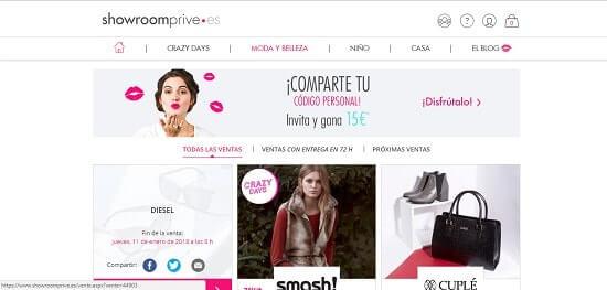 Showroomprive ropa barata