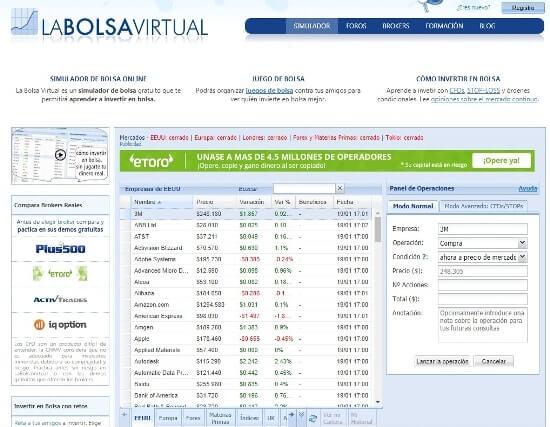 la bolsa virtual jugar en bolsa