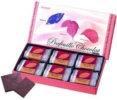 Royce Prafeuille Chocolat - Berry Cube Flavor - The Most Famous Chocolate from Hokkaido Japan Best for Valentine Gift Eligible for a 3-4 Business Day Shipping If Ordered Within the U.S.