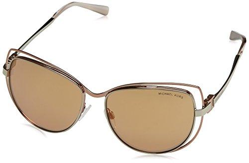 Michael Kors MK1013 1121R1 Silver/Rose Gold Audrina I Cats Eyes Sunglasses Lens