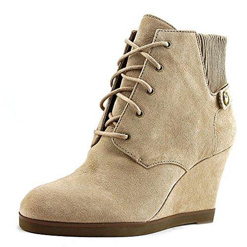 MICHAEL Michael Kors Womens Carrigan Wedge Dark Khaki Sport Suede Boot 5 M