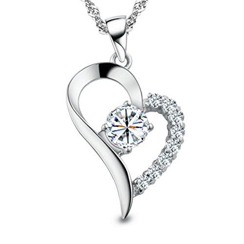 You Are the Only One in My Heart Sterling Silver Pendant Necklace