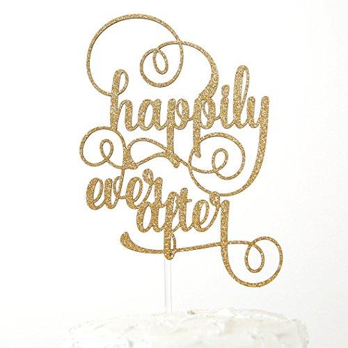 NANASUKO Wedding Cake Topper - happily ever after - Premium quality Made in USA