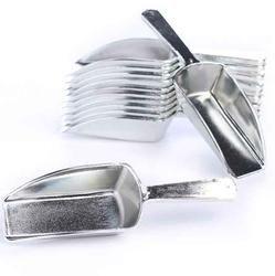 Metallic Silver Hard Acrylic Candy Buffet Scoops - Package of 12 for Wedding, Party and Special Event Candy Buffets