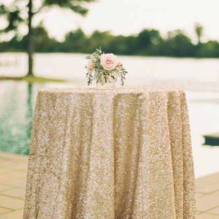 5050 Square Matte Gold Sequin Tablecloth Select Your Color & Size Can Be Available ! Sequin Overlays, Runners, Gatsby Wedding, Glam Wedding Decor, Vintage Weddings (Matte Gold #30)