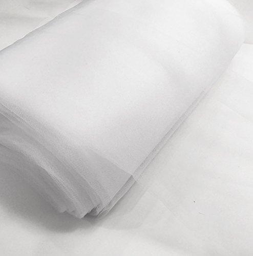 Craft and Party, 54" by 40 yards (120 ft) fabric tulle bolt for wedding and decoration (White)