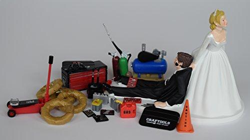 Funny Wedding Cake Topper for Mechanics