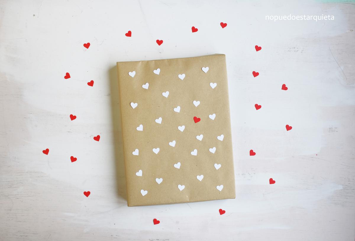 Envolver bonito en San Valentín. Elvolver regalos. DIY.
