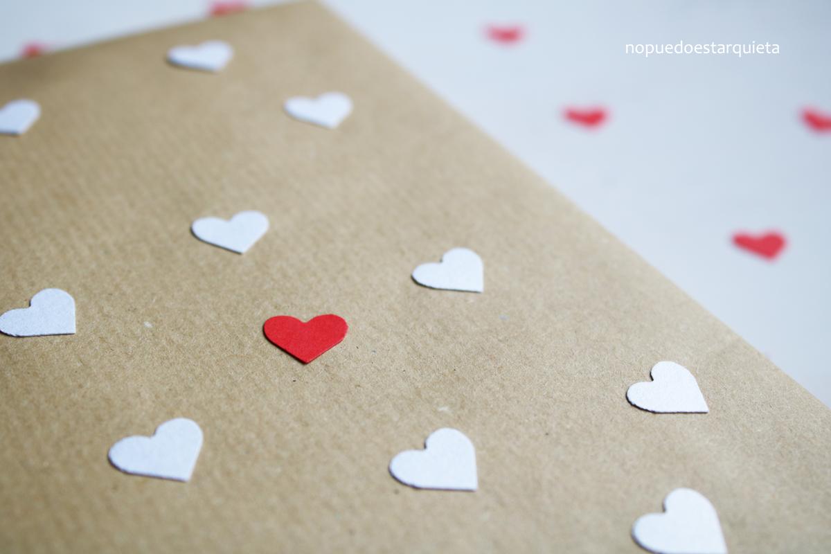 Envolver bonito en San Valentín. Elvolver regalos. DIY.