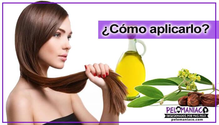 como aplicar aceite de jojoba en el cabello