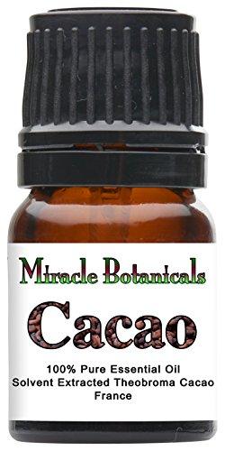 Miracle Botanicals Cacao Absolute Oil - Hexane Free Extraction - 100% Pure Theobroma Cacao - Therapeutic Grade - 2.5ml