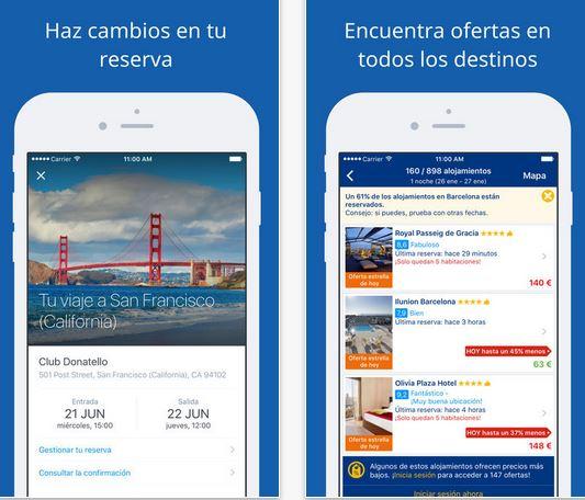 booking aplicaciones de viajes
