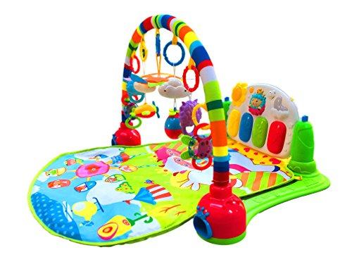 SURREAL (SM) 3 en 1 Baby Piano Play Gym PlayMat Música y luces - Verde