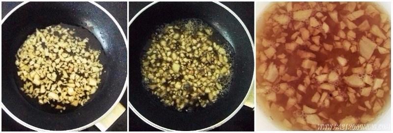 pack choi con ajo crujiente y salsa de ostras