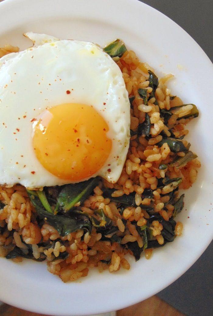 arroz con acelgas y huevo | Arroz con huevo saludable