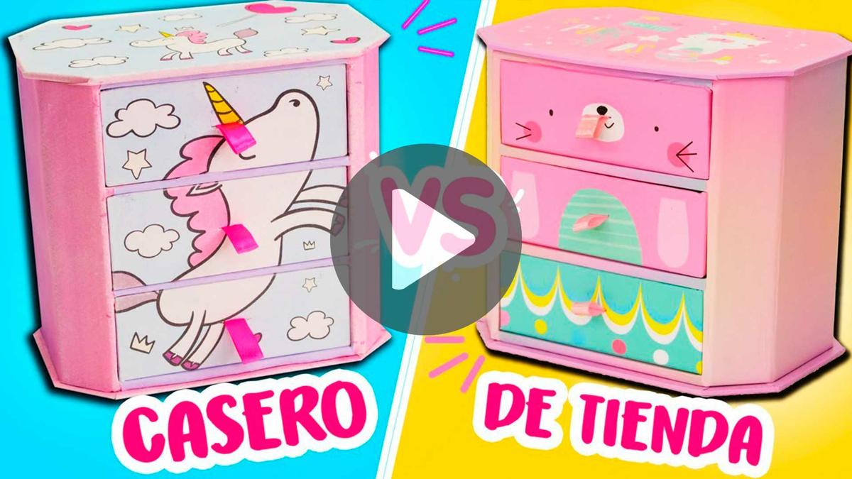 Video Joyero de osos y unicornio de cartón