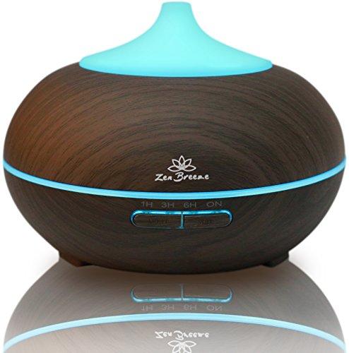 Essential Oil Diffuser Dark Wood - Aromatherapy Diffuser - Birthday Gift Edition - by Zen Breeze