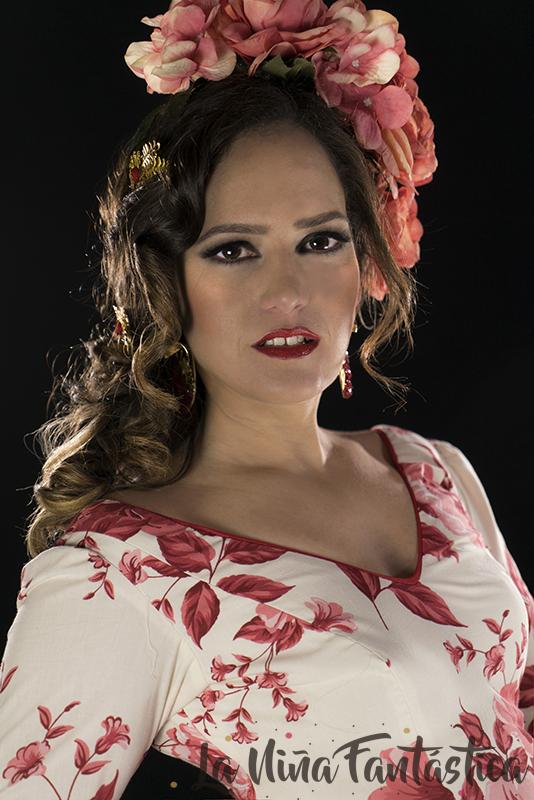 traje flamenca romántico
