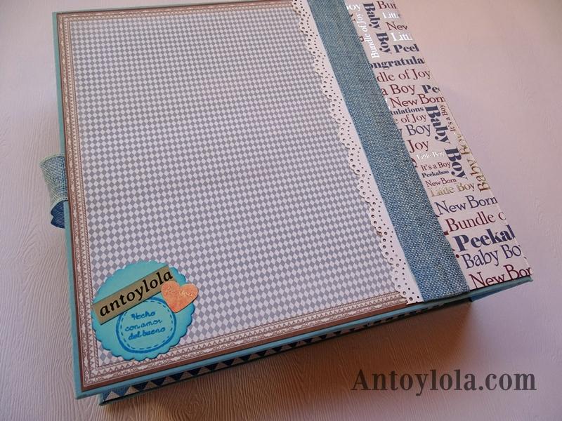 mini álbum de bebé en tonos azules18