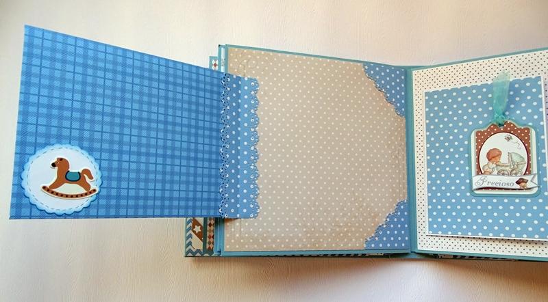 mini álbum de bebé en tonos azules10