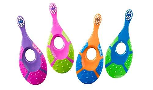 Jordan Step 1 Baby Toothbrush, 0-2 Years, Soft Bristles, BPA Free (4 Pack)
