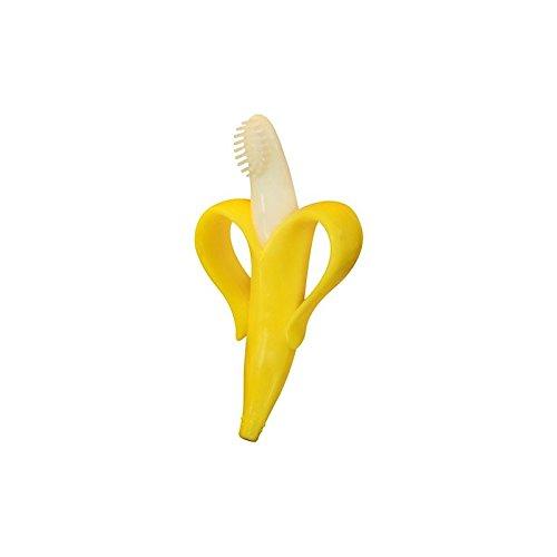 Baby Banana Infant Training Toothbrush and Teether, Yellow