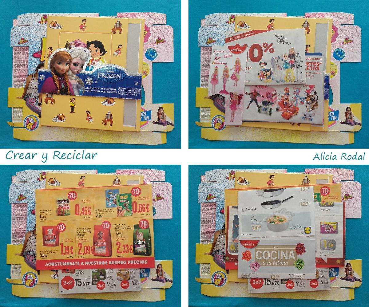 Televisor o televisión con mando o control remoto para muñecas con reciclaje DIY