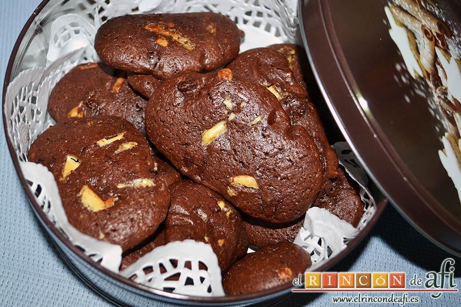 Cookies de chocolate de Ferran Adriá, sugerencia de presentación