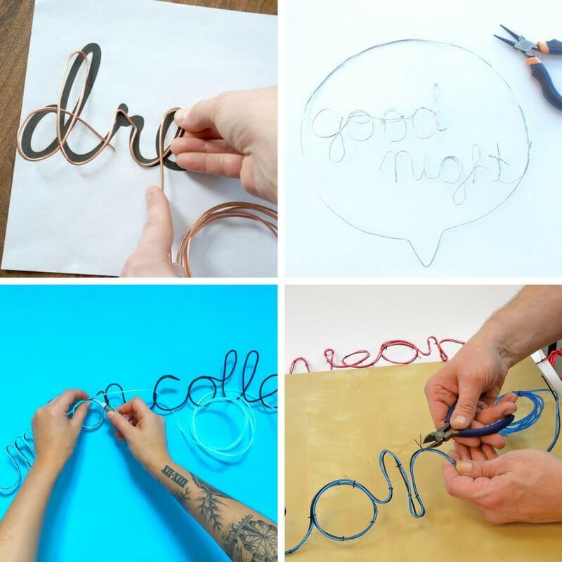 kitkasa-diy con cable de neón