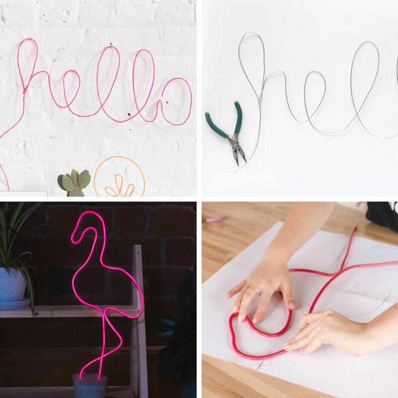 diseños diy con neon