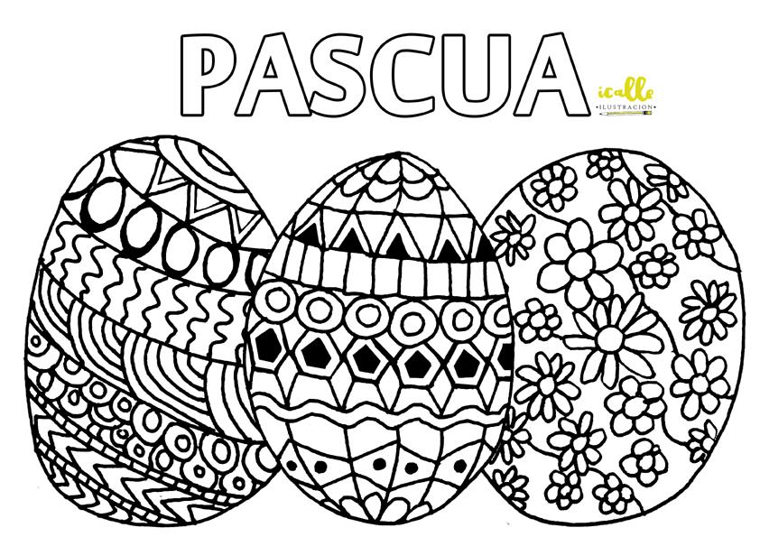 Descarga Dibujos para colorear especial Pascua