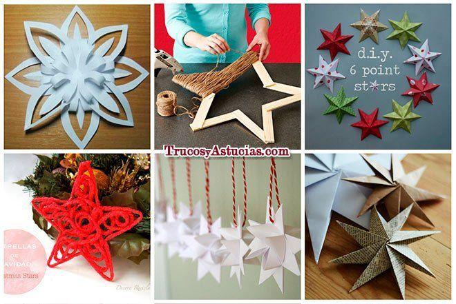 17 Estrellas de Navidad con tutoriales para hacerlas