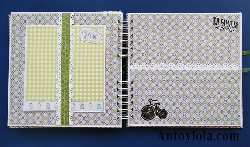 album de bebe para Marco encuadernado en espiral