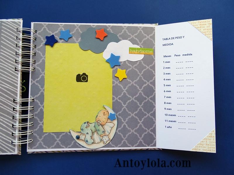 album de bebe para Marco encuadernado en espiral9