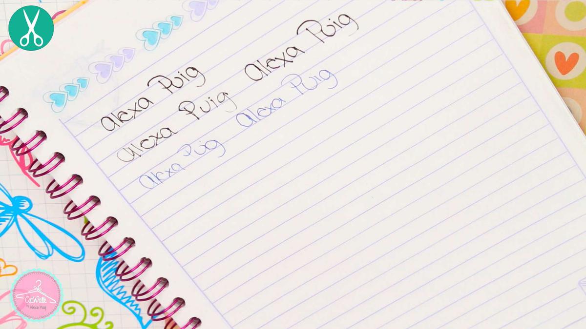 Trazo de letra bien hecho sin apretar el lápiz