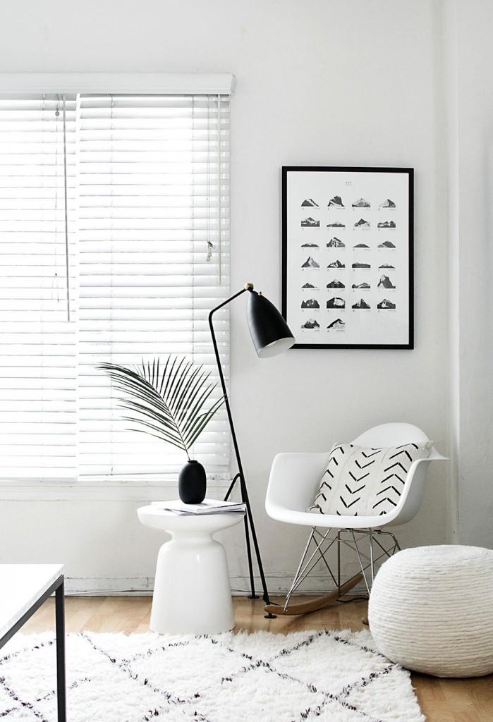 decoración nórdica con ramas