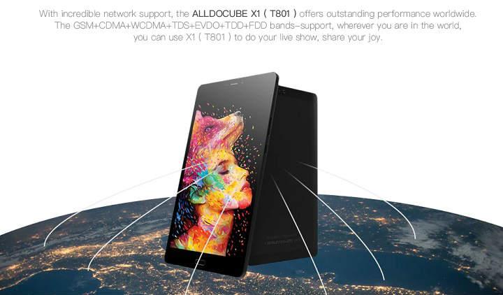 ALLDOCUBE X1 (T801) analisis y review de esta tablet Android de 8 pulgadas con Dual SIM y CPU Helio X20 Deca Core 4GB de RAM 64GB de almacenamiento pantalla 2.5 de alta definición batería de 4500mAh especificaciones precio y opinión