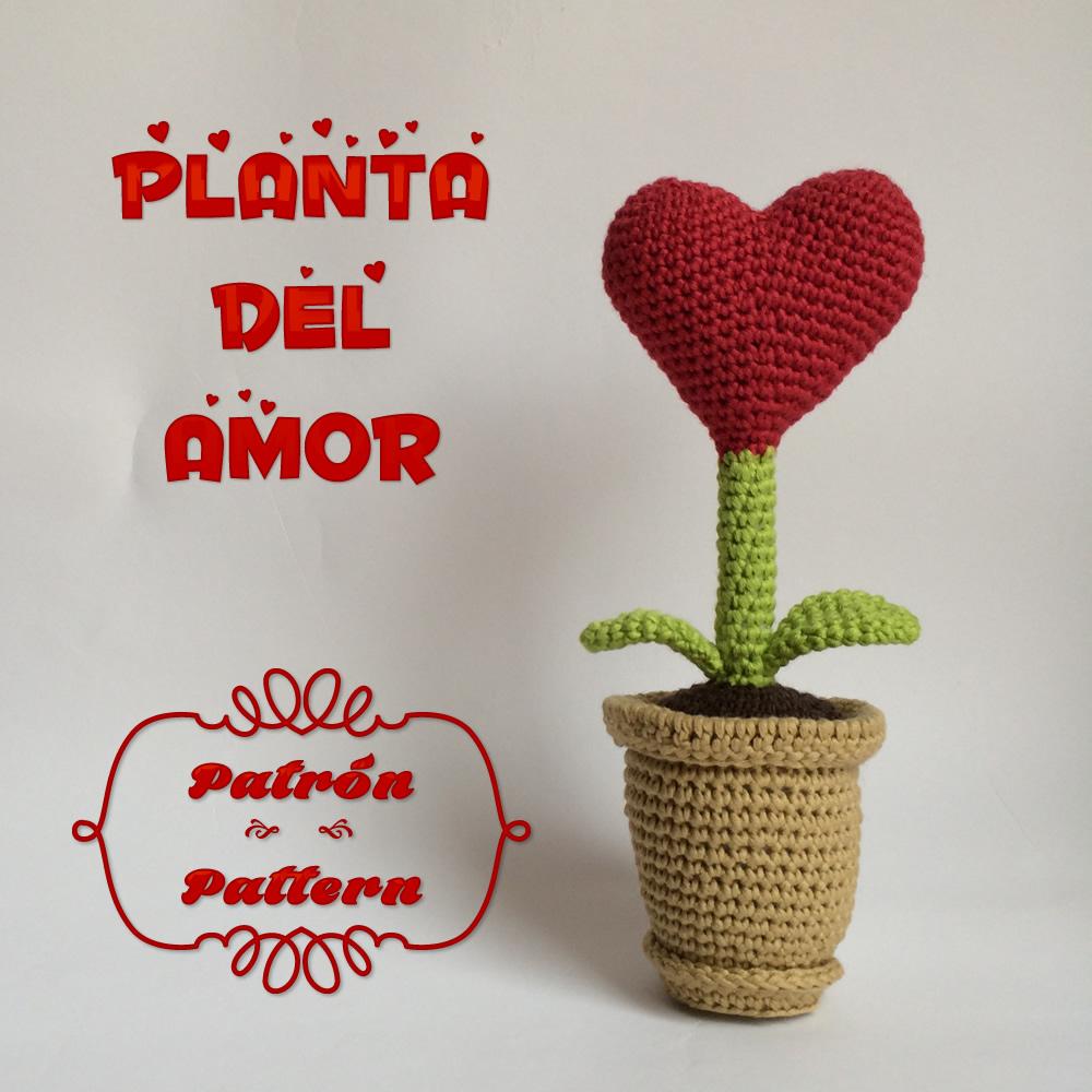 patron amigurumi planta del amor