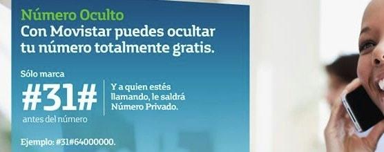 como hacer una llamada oculta desde Movistar
