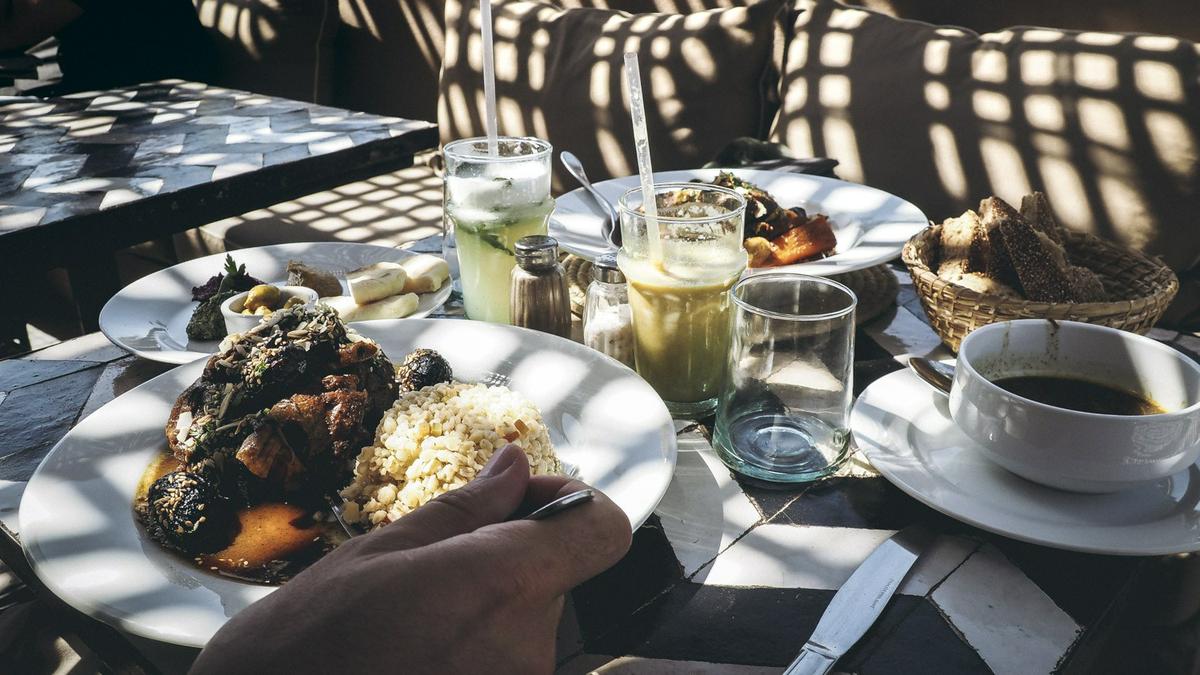Gastronomia marroquí en el restaurante NOMAD de Marrakech