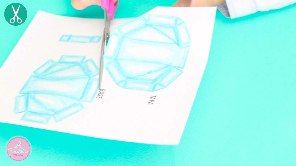 piezas para armar la concha de mar