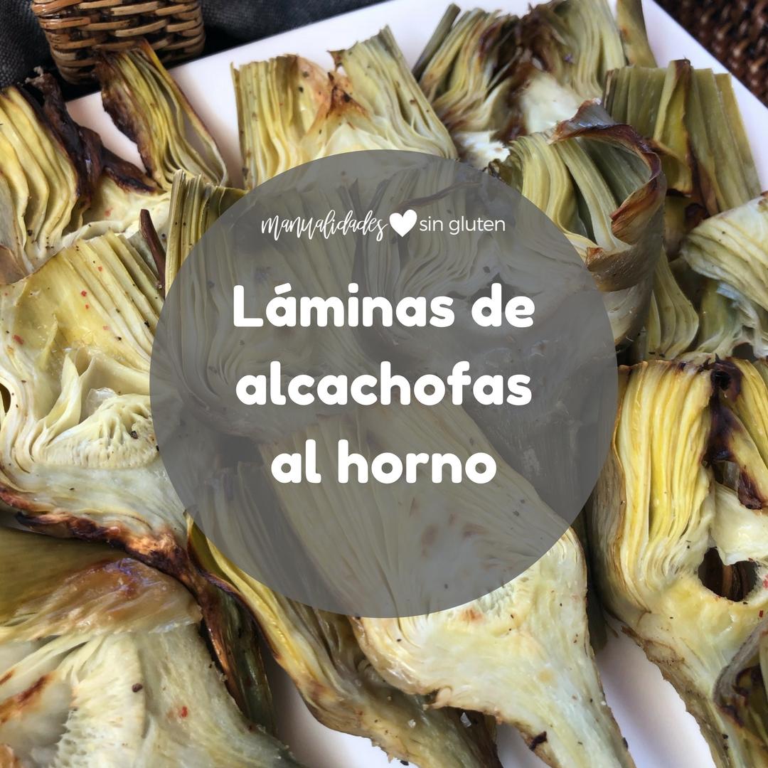 láminas de alcachofas al horno