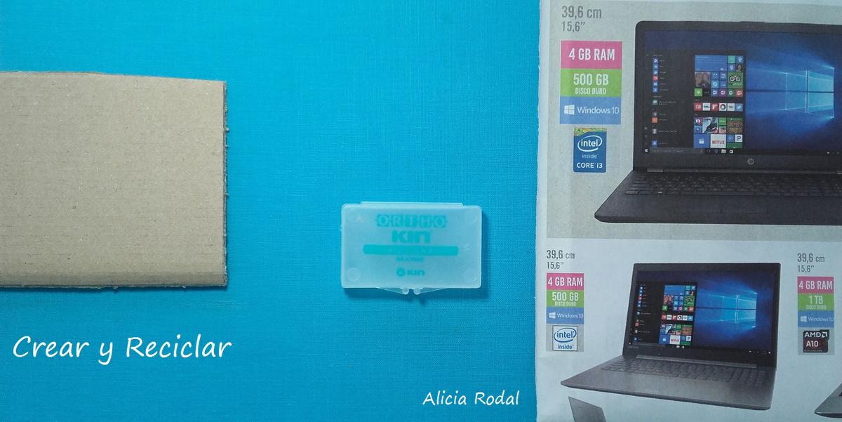 Mini ordenador portátil, laptop o computadora para muñecas. DIY.