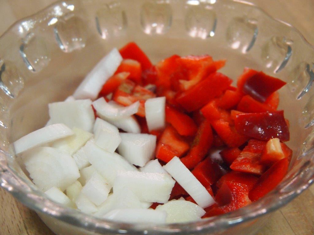 verduras para Salpicón de pulpo