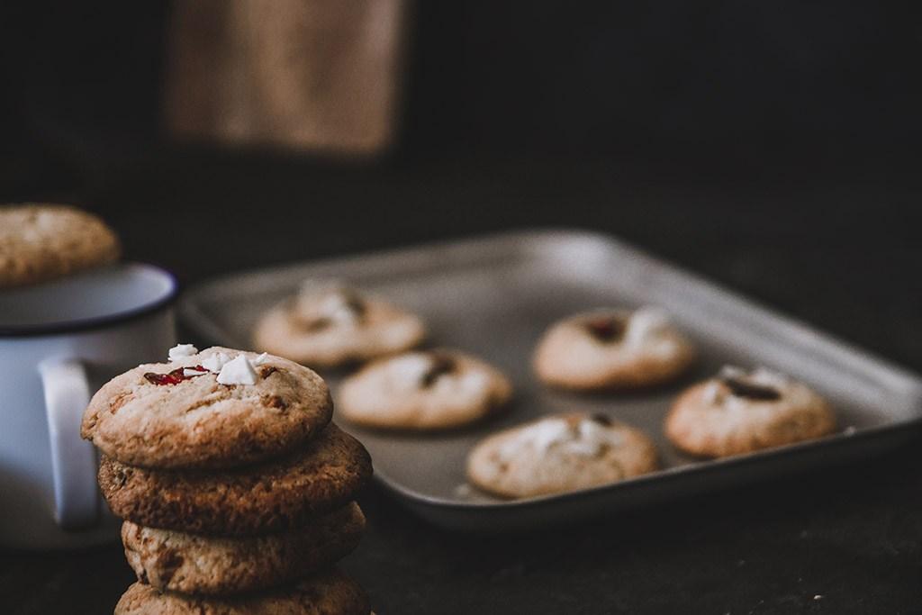 receta cookie de arandanos